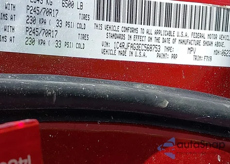 2014 Jeep Grand Cherokee Laredo z USA, uszkodzony, nr VIN 1C4RJFAG3EC568753